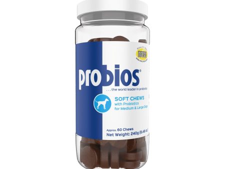 Probios Soft Chews with Prebiotics for Medium and Large Dogs 240gm on Sale