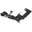 Original Tail Connector Charger Flex Cable + Headphone Audio Jack Ribbon Flex Cable for iPhone 5 Online