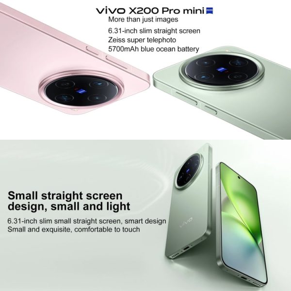 vivo X200 Pro mini, 16GB+512GB, Face ID   Screen Fingerprint Identification, 6.31 inch Android 15 Dimensity 9400 Octa Core, OTG, NFC, Network: 5G, Support Google Play Online