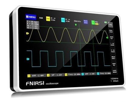 FNIRSI 1013D 7-inch Digital 2 Channels Tablet Oscilloscope 100M Bandwidth 1GS s Sampling Rate Discount