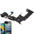 Original Tail Connector Charger Flex Cable + Headphone Audio Jack Ribbon Flex Cable for iPhone 5 Online