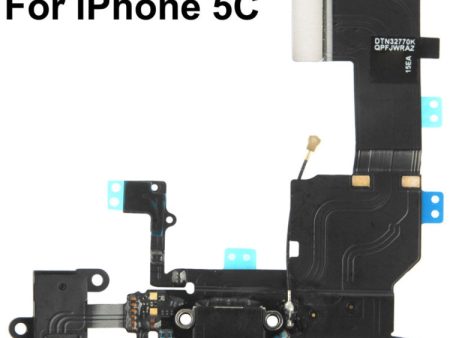 2 in 1 for iPhone 5C (Original Tail Connector Charger + Original Headphone Audio Jack Ribbon) Flex Cable, For iPhone 5C on Sale