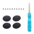 3 in 1 Set Bottom Rubber Cooling Mat + Screws + Screwdriver for Macbook Pro Retina A1398 A1502 A1425 on Sale